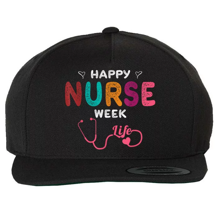 Happy Nurse Week Wool Snapback Cap