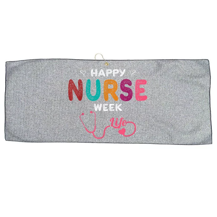 Happy Nurse Week Large Microfiber Waffle Golf Towel