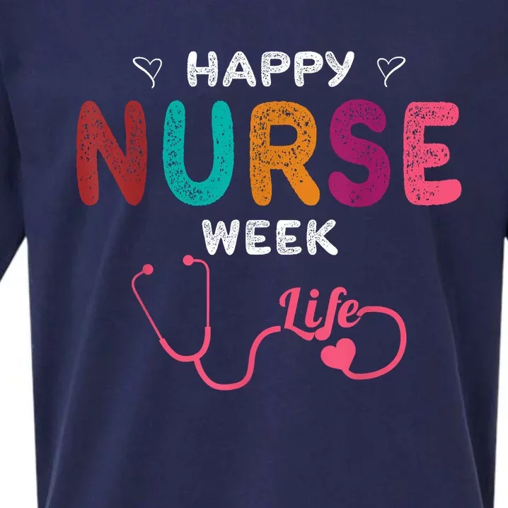 Happy Nurse Week Sueded Cloud Jersey T-Shirt