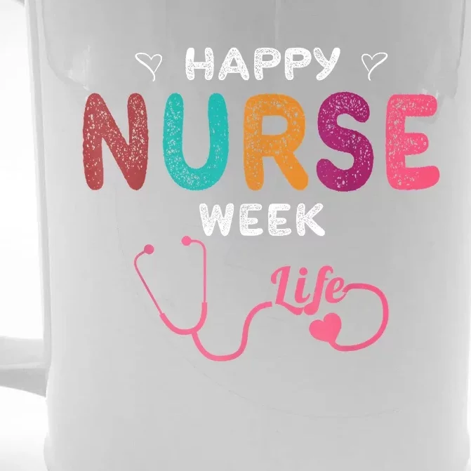 Happy Nurse Week Front & Back Beer Stein