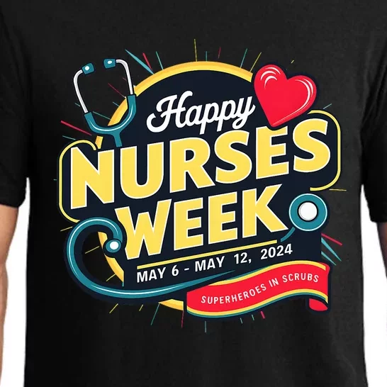 Happy Nurses Week And Day 2024 Superheroes In Scrubs B Pajama Set