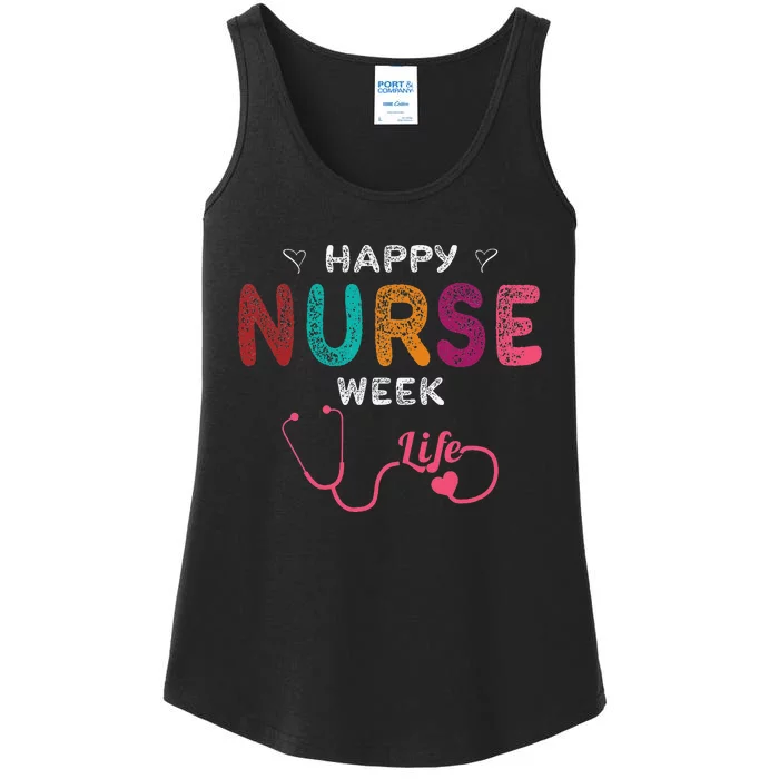 Happy Nurse Week Ladies Essential Tank