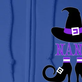 Halloween Nana Witch Gift Full Zip Hoodie