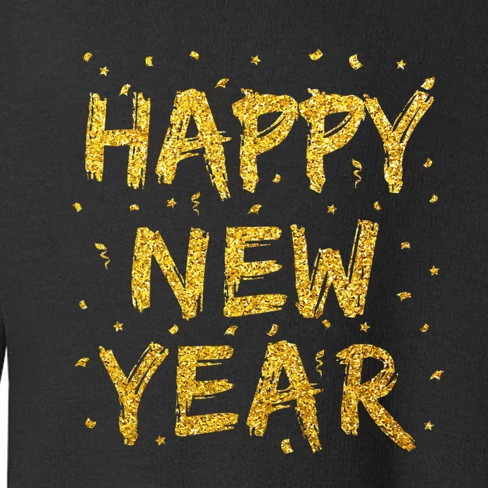 Happy New Year NYE Party 2024 Funny New Years Eve Confetti Toddler Sweatshirt