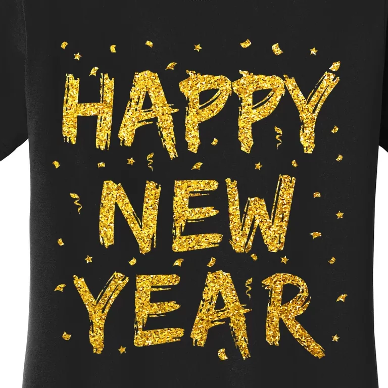 Happy New Year NYE Party 2024 Funny New Years Eve Confetti Women's T-Shirt