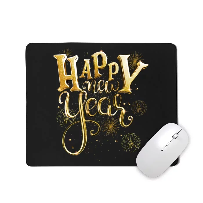 Happy New Year Day Eve Party Fireworks Confetti Costume Mousepad