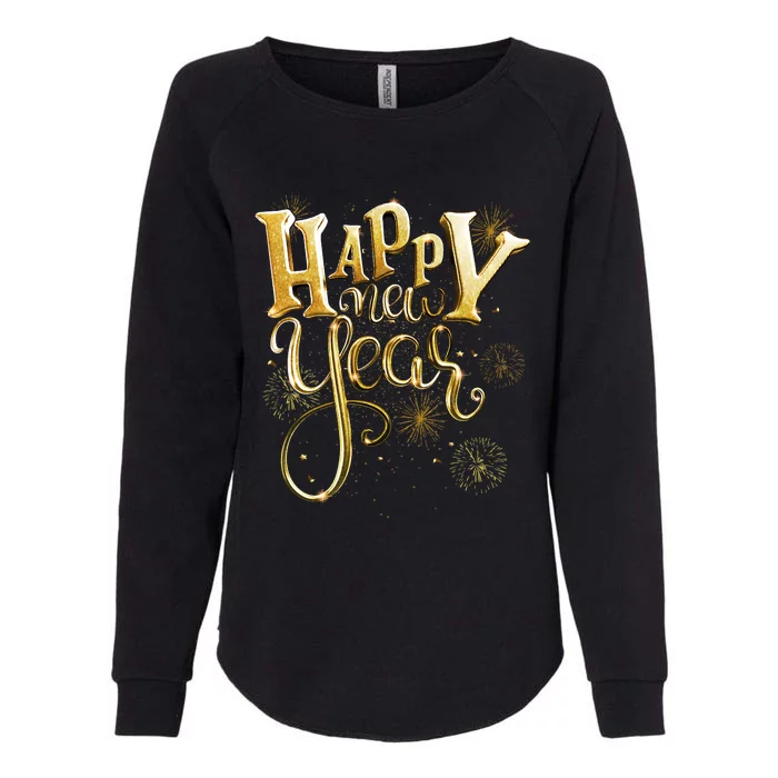 Happy New Year Day Eve Party Fireworks Confetti Costume Womens California Wash Sweatshirt