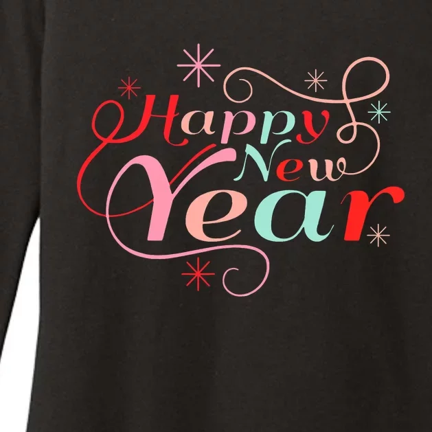 Happy New Year Party Funny New Year's Eve Groovy Womens CVC Long Sleeve Shirt