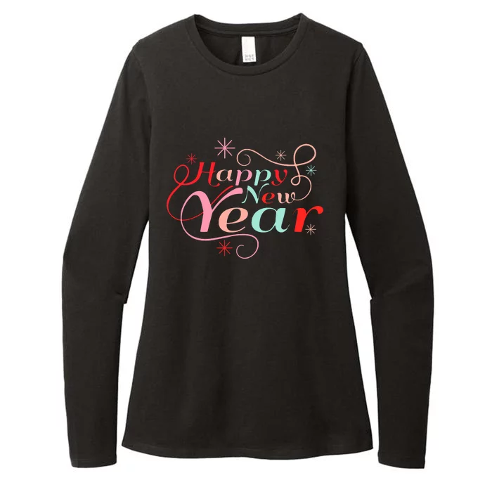 Happy New Year Party Funny New Year's Eve Groovy Womens CVC Long Sleeve Shirt