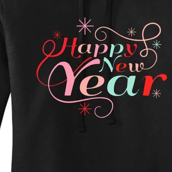 Happy New Year Party Funny New Year's Eve Groovy Women's Pullover Hoodie