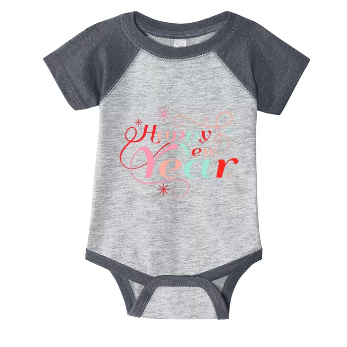 Happy New Year Party Funny New Year's Eve Groovy Infant Baby Jersey Bodysuit