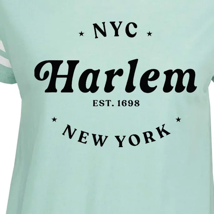 Harlem New York City Nyc Women Retro Harlem Enza Ladies Jersey Football T-Shirt