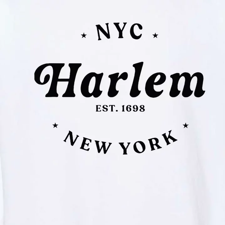 Harlem New York City Nyc Women Retro Harlem Garment-Dyed Sweatshirt