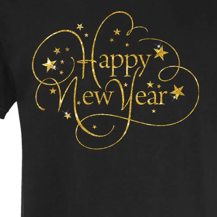 Happy New Years Golden Logo Garment-Dyed Heavyweight T-Shirt