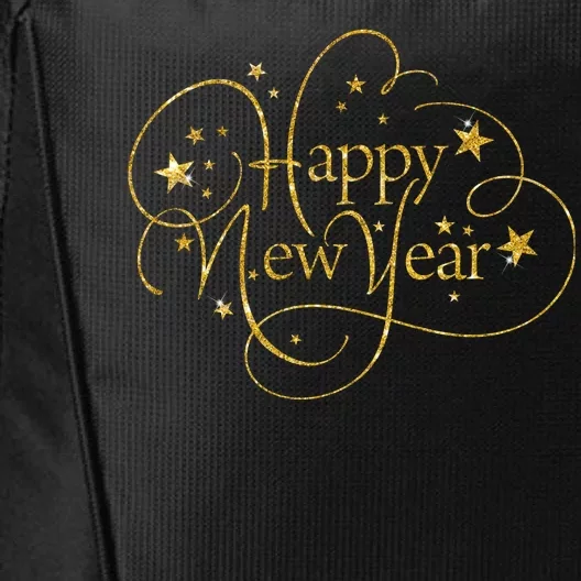 Happy New Years Golden Logo City Backpack