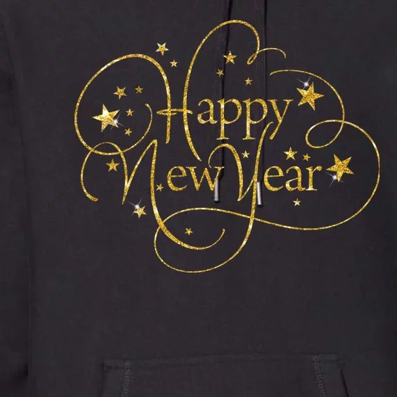 Happy New Years Golden Logo Premium Hoodie