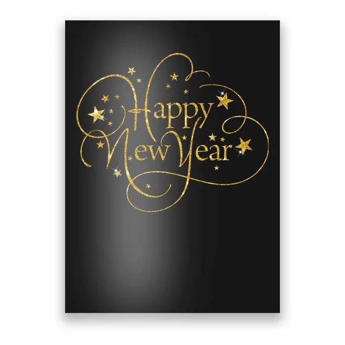 Happy New Years Golden Logo Poster