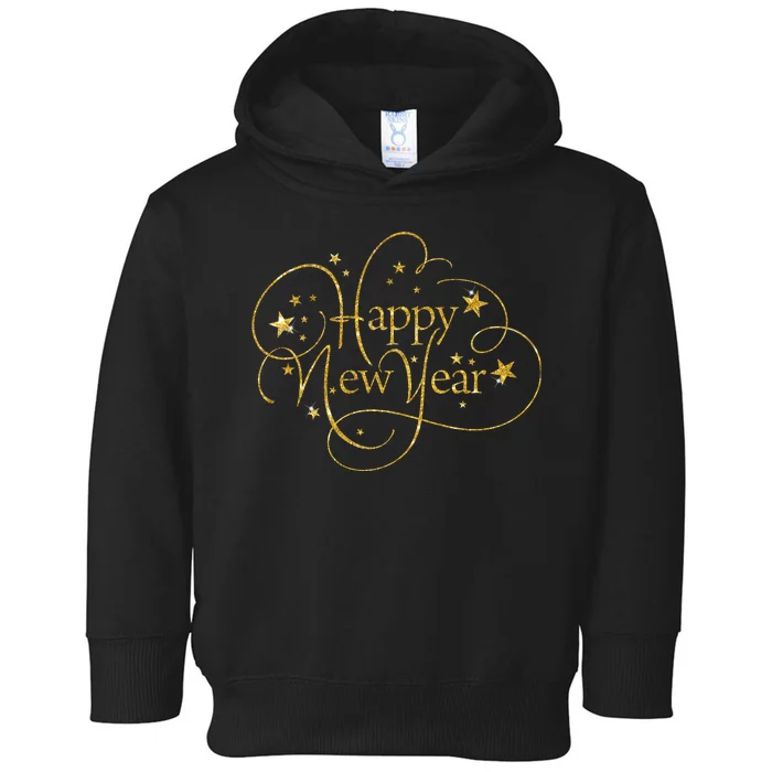 Happy New Years Golden Logo Toddler Hoodie