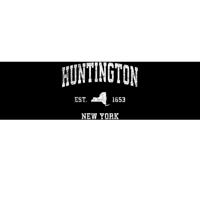 Huntington New York Ny Vintage Sports Bumper Sticker