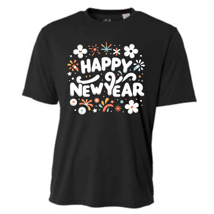 Happy New Year Friends Family Countdown Christmas Nye Party Funny Gift Cooling Performance Crew T-Shirt