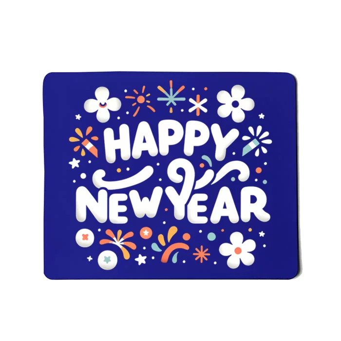 Happy New Year Friends Family Countdown Christmas Nye Party Funny Gift Mousepad