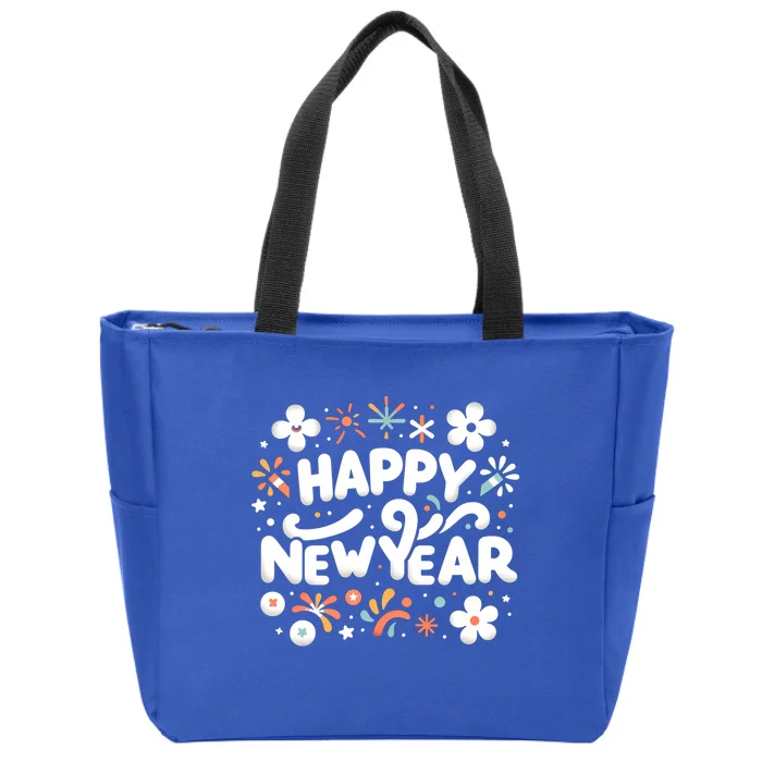 Happy New Year Friends Family Countdown Christmas Nye Party Funny Gift Zip Tote Bag