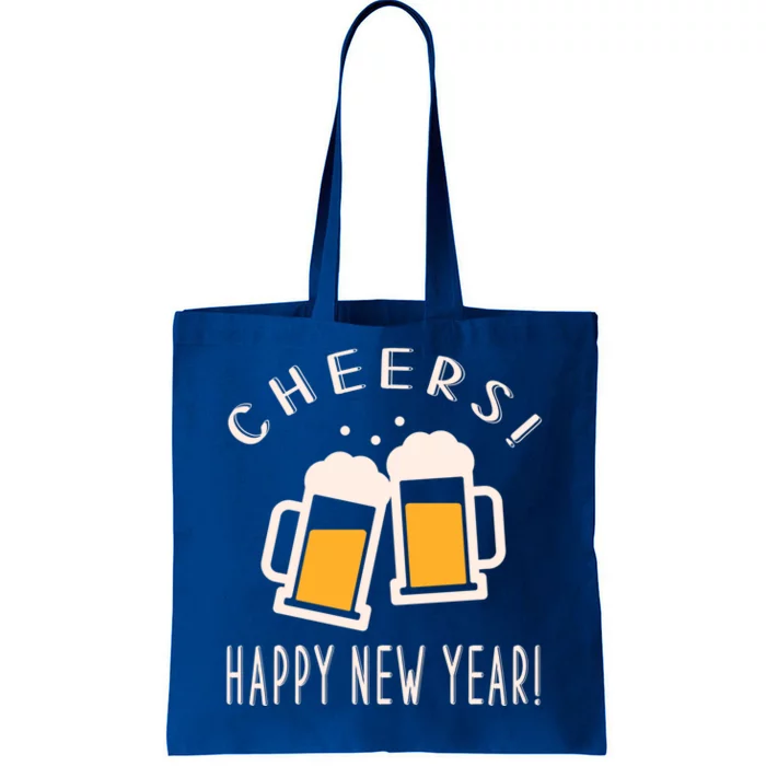 Happy New Year Beer Mug Graphic New Year's Eve Party Gift Tote Bag