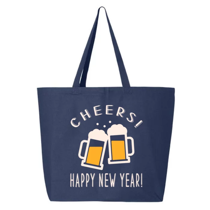 Happy New Year Beer Mug Graphic New Year's Eve Party Gift 25L Jumbo Tote