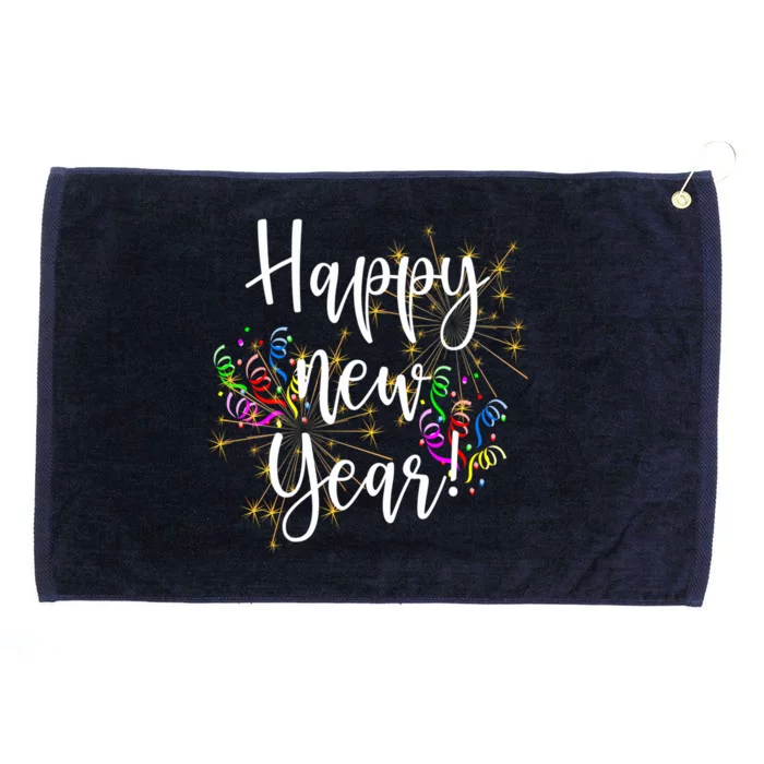 Happy New Year Day Eve Party Fireworks Confetti Costume Fun Gift Grommeted Golf Towel