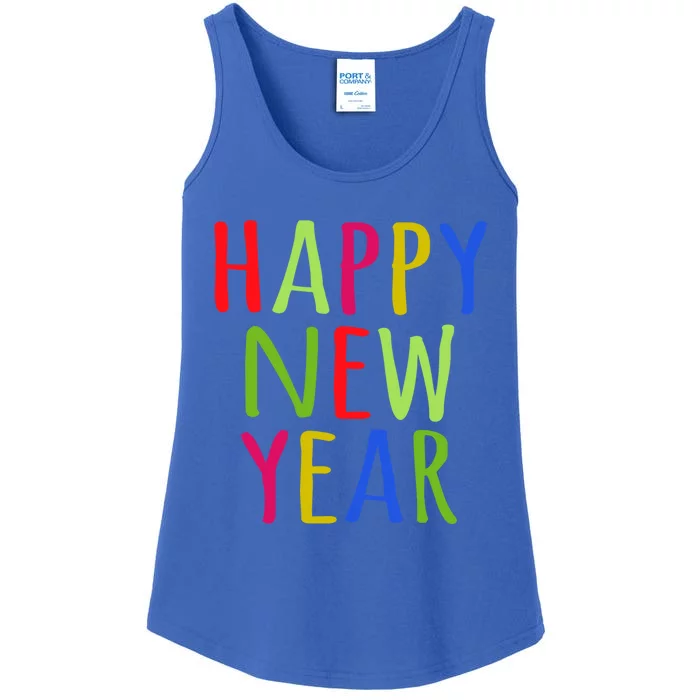 Happy New Year New Years Eve Party Gift Ladies Essential Tank