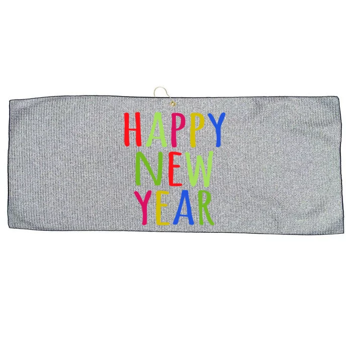 Happy New Year New Years Eve Party Gift Large Microfiber Waffle Golf Towel