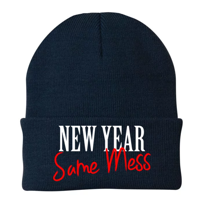 Happy New Year Same Mess New Years Eve Funny Gift Cool Gift Knit Cap Winter Beanie