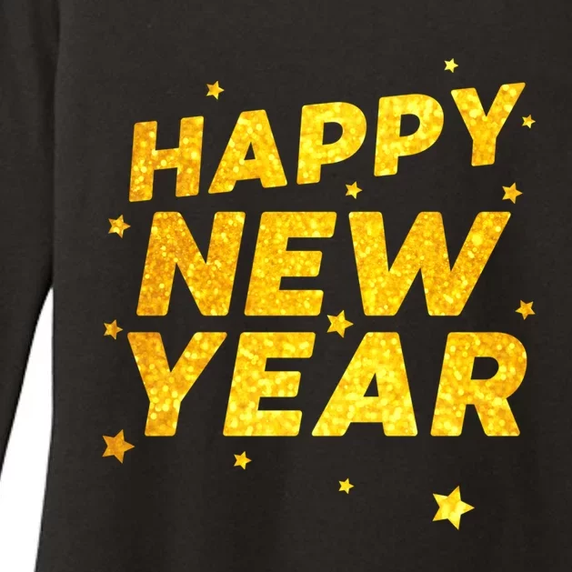 Happy New Year Gift Womens CVC Long Sleeve Shirt