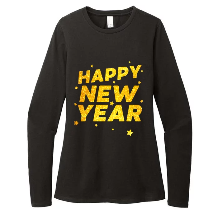 Happy New Year Gift Womens CVC Long Sleeve Shirt