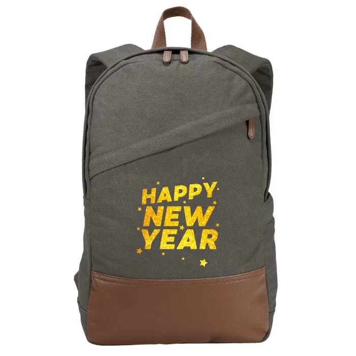 Happy New Year Gift Cotton Canvas Backpack