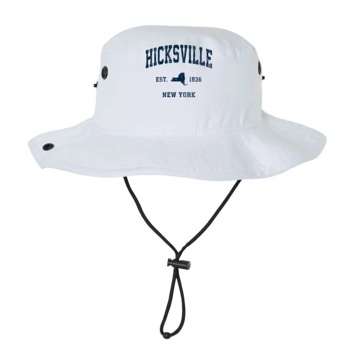 Hicksville New York Ny Vintage Athletic Legacy Cool Fit Booney Bucket Hat