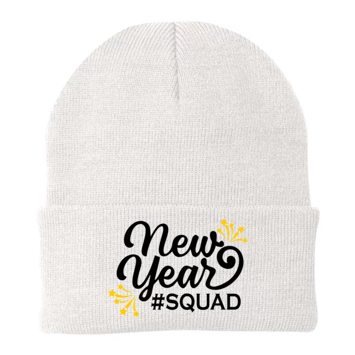 Happy New Year Squad Family Matching Gift For New Years Eve Cool Gift Knit Cap Winter Beanie