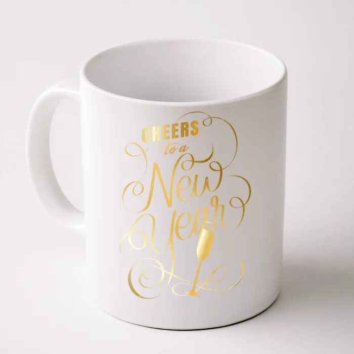 Happy New Years Cheers To A New Year Holidays Celebration Gift Front & Back Coffee Mug