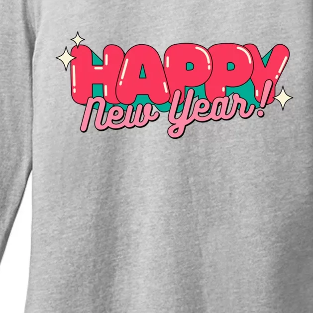 Happy New Year Womens CVC Long Sleeve Shirt