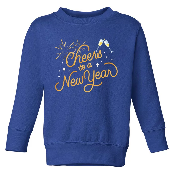 Happy New Years Eve Cheers To A New Year Gift Toddler Sweatshirt