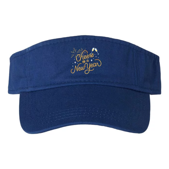 Happy New Years Eve Cheers To A New Year Gift Valucap Bio-Washed Visor