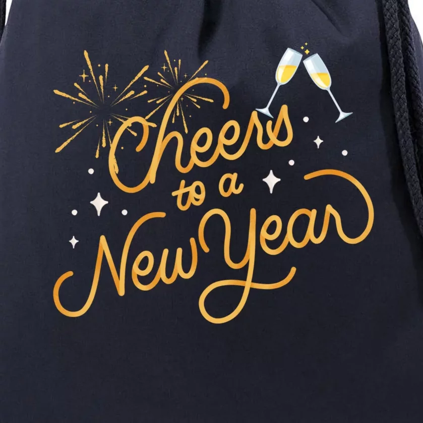 Happy New Years Eve Cheers To A New Year Gift Drawstring Bag