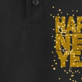 Happy New Year NYE Party  Funny New Years Eve Confetti Dry Zone Grid Performance Polo