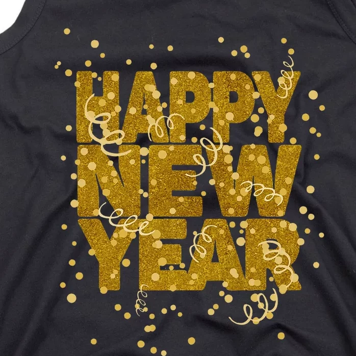 Happy New Year NYE Party  Funny New Years Eve Confetti Tank Top