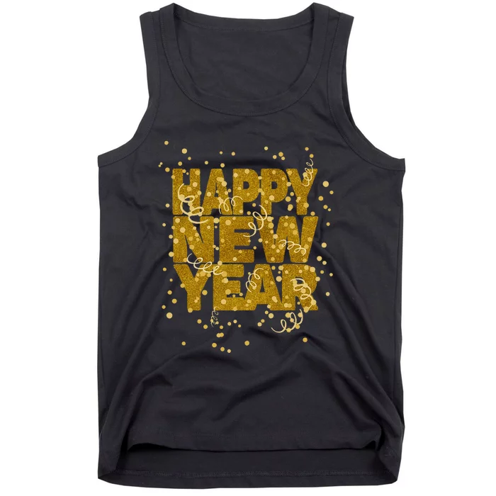 Happy New Year NYE Party  Funny New Years Eve Confetti Tank Top