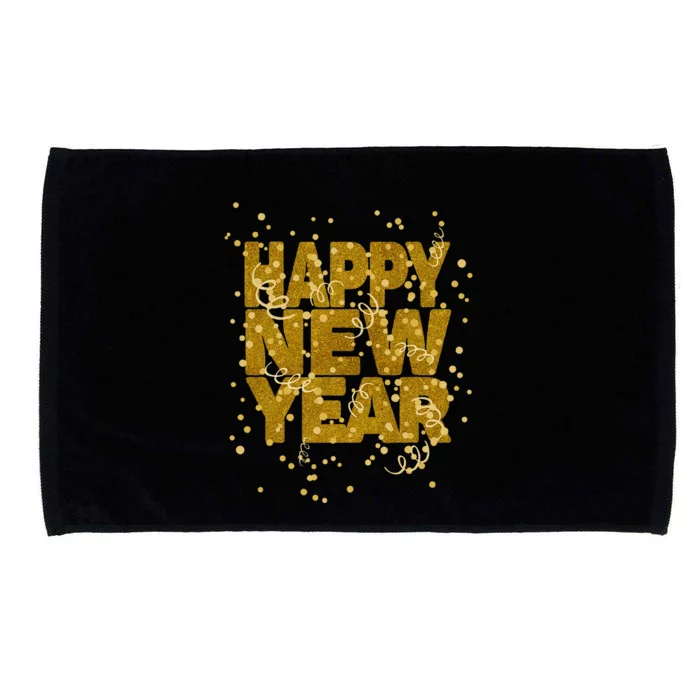 Happy New Year NYE Party  Funny New Years Eve Confetti Microfiber Hand Towel