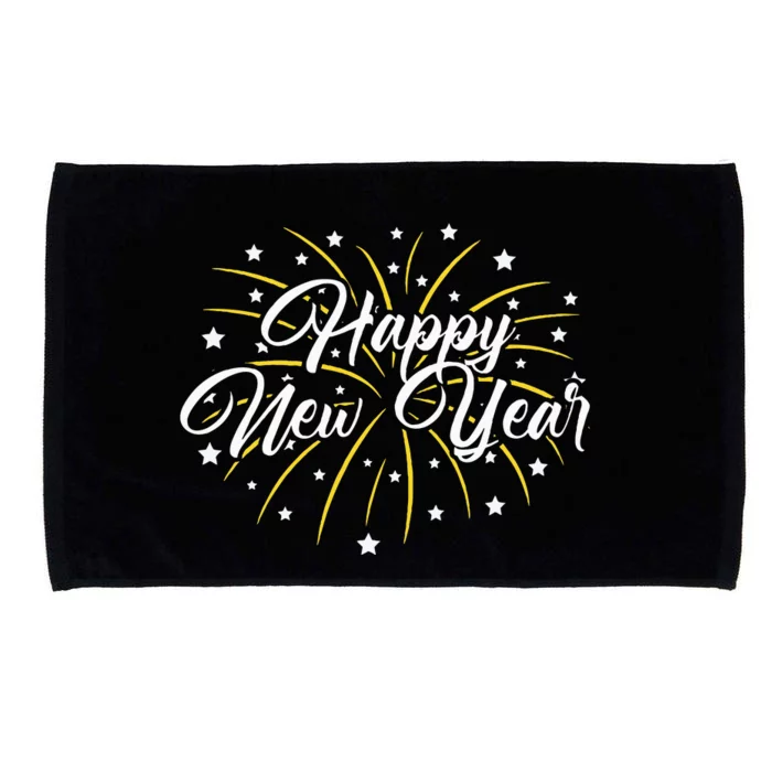 Happy New Year Microfiber Hand Towel