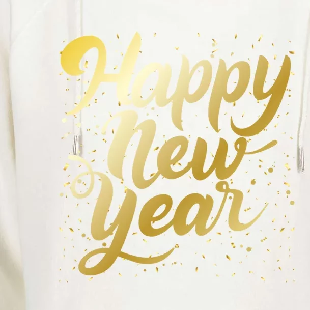 Happy New Year New Year New Party 2024 Cool Gift Womens Funnel Neck Pullover Hood