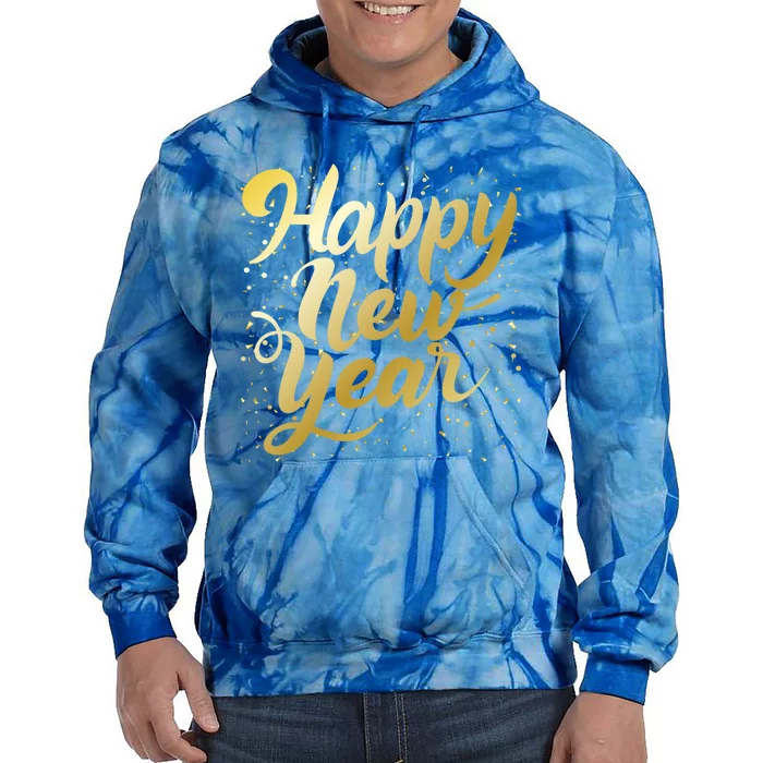 Happy New Year New Year New Party 2024 Cool Gift Tie Dye Hoodie