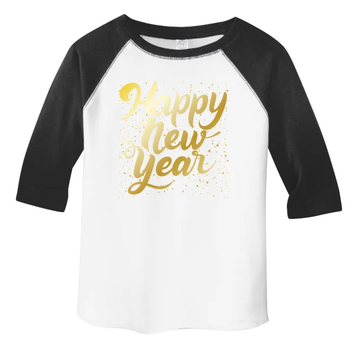 Happy New Year New Year New Party 2024 Cool Gift Toddler Fine Jersey T-Shirt